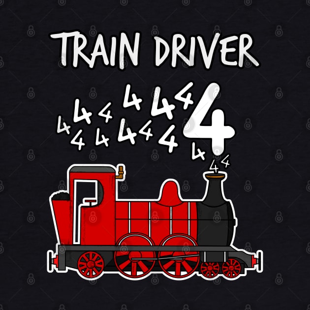 Train Driver 4 Year Old Kids Steam Engine by doodlerob